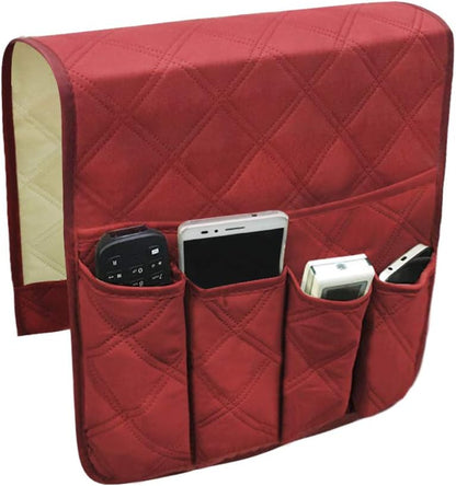 Couch Sofa Armrest Organiser Arm Chair Caddy Bedside Storage Pocket with 8 Pockets TV Remote Holder Bed Storage Pocket Bag for Cellphone Tablet Notepad Book Magazines DVD Glasses