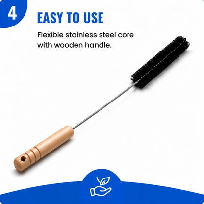 Dryer Lint Brush Vent Cleaner Lint Trap Cleaning Tool Dryer Vent Brush Long Flexible with Wood Handle 27.95Inches Medium Size for Dryer Vent Cleaning DIY Enthusiasts Homeowners (1, PCS)