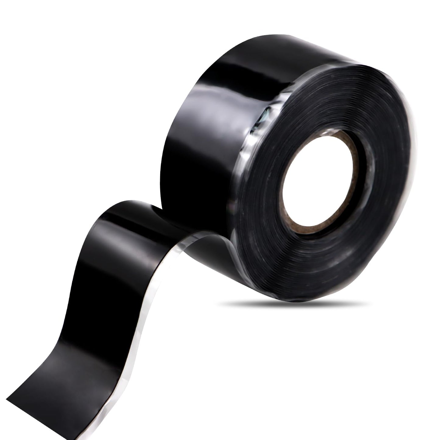 Self Fusing Silicone Tape 1''x16.4 FT Waterproof Self-Amalgamating Repair Tape for Plumbing, Hose, Pipeline & Electrical Cable Winding Emergency Leak Seal for Hot Cold Pipes (0.5mm Thickness)