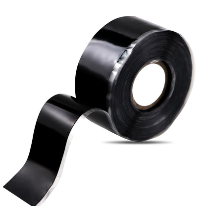 Self Fusing Silicone Tape 1''x16.4 FT Waterproof Self-Amalgamating Repair Tape for Plumbing, Hose, Pipeline & Electrical Cable Winding Emergency Leak Seal for Hot Cold Pipes (0.5mm Thickness)