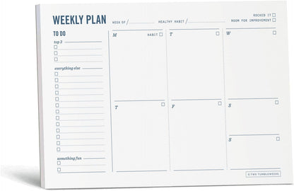 Meal Planning Notepad - What's for Dinner Weekly Meal Planner and Grocery List Magnet Pad with Tear-Off Shopping List - Family Dinner Menu for Fridge & Meal Prep - 6x9” - 50 Sheets