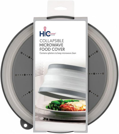 HIC Kitchen Splatter Guards for Microwave, BPA Free, Set of 4