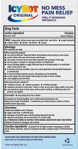 Icy Hot Original Pain Relief, Nighttime Recovery, Roll-On, Lavender, 2 oz.