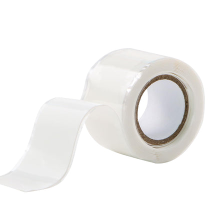 Self Fusing Silicone Tape 1''x16.4 FT Waterproof Self-Amalgamating Repair Tape for Plumbing, Hose, Pipeline & Electrical Cable Winding Emergency Leak Seal for Hot Cold Pipes (0.5mm Thickness)
