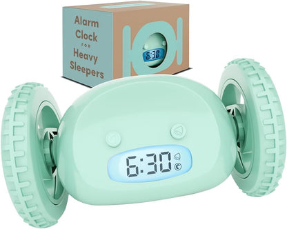 CLOCKY Alarm Clock on Wheels – Loud Rolling Alarm Clock for Heavy Sleepers