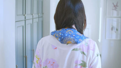 Nature's Approach Aromatherapy Neck Wrap, Red | 12-herb rice & flaxseed neck wrap, microwave or freezer safe, drapes over neck and shoulders