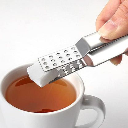 3 PCS Tea Bag Squeezer Stainless Steel Tea Bag Tongs Tea Bag Strainer Clip for Loose Tea Loose Leaf Gripping Ice Cube, Tea Bag Sugar
