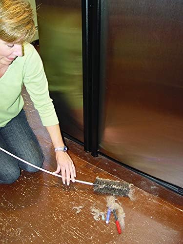 Dryer Vent Duct Cleaning Kit - Gardus RLE202 LintEater Rotary Dryer Vent Cleaner Kit, Removes Lint, Dryer Vent Cleaning System Extends Up to 12’ with 4 Flexible 3' Rods, Air Duct Cleaning Tools