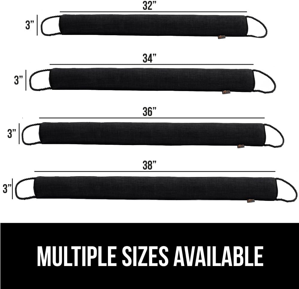 GORILLA GRIP Door Draft Stopper for Bottom of Doors, Cold Air Insulation Sweep, Weather Stripping Seal Noise, Soundproofing, Warmth Sealer, Easy Install Gap Filler, Home Essentials, 32 Inch, Gray