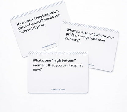 ASKMEANYTHING Recovery Pack Card Game - 100 Cards for Self-Improvement, Coping Skills, and Group Therapy