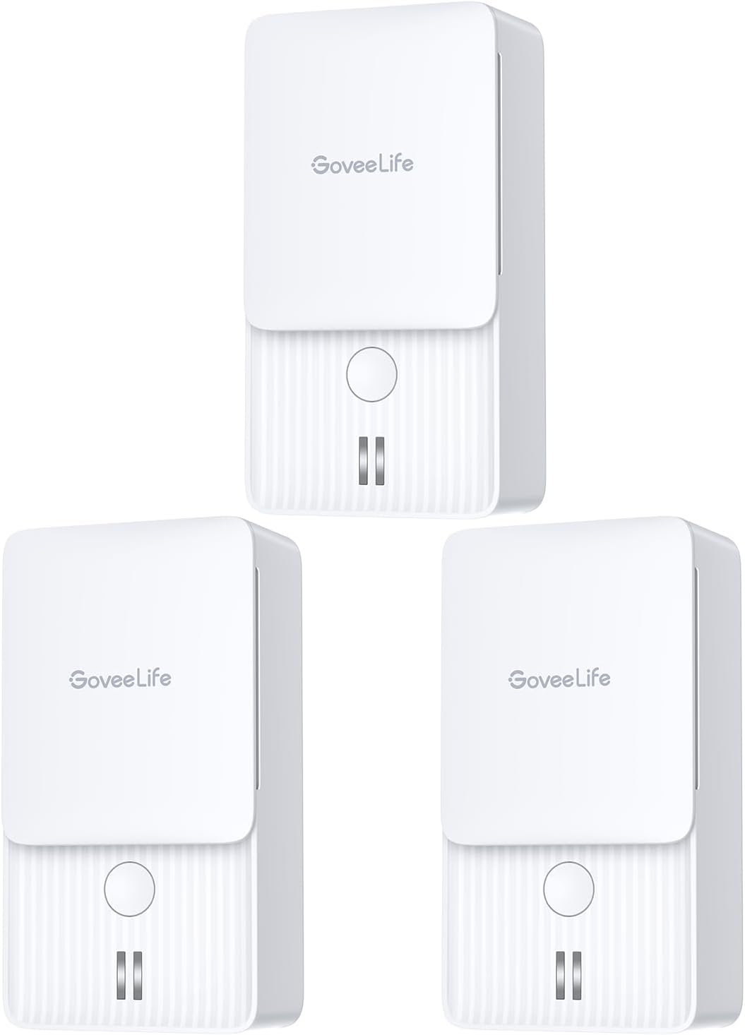 GoveeLife Water Leak Detectors with Leak and Drip Alerts, 3 Pack | 100dB Adjustable Audio Alarm, 5-Year Battery Life, IP66, Detector for Home, Bedrooms, Basement, Warehouse, Cabin/RV