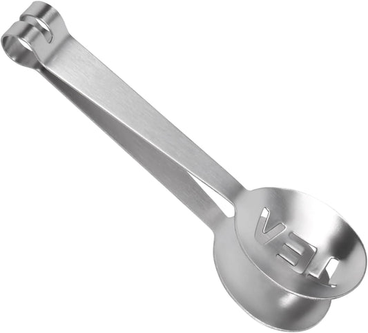 Tea Bag Squeezer, 4.7 inch Stainless Steel Tea Bag Squeezer Tongs, Tea Filter Spoon Clamp Tea Strainer Holder Clip, Suitable for Gripping Ice Cube, Sugar and Lemon