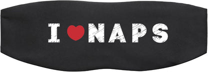 ALASKA BEAR Wraparound Style Organic Cotton Eye Mask with Padded Nose, Big Wide Headband and Large Coverage Ear Muff Sleeping Mask with Bottom Flap for Full Blackout, Dark Grey