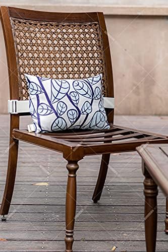 Outdoor Neck Pillow for Recliner,Patio Chaise Lounge Waterproof Headrest Pillow with Adjustable Elastic Stripe,Small Pillows Attachment for Office Chair,Car Seat Head or Lumbar, Navy Blue 2Pack