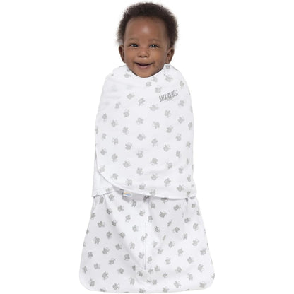 HALO 100% Cotton Sleepsack Swaddle, 3-Way Adjustable Wearable Blanket, TOG 1.5, Pink Floral, Newborn, 0-3 Months - Colors B