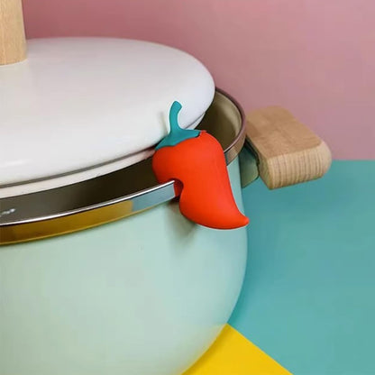 Cabilock Silicone Spill Stopper Lid Cover Pot Lid Riser for Efficient Cooking Boil over Prevention Aid