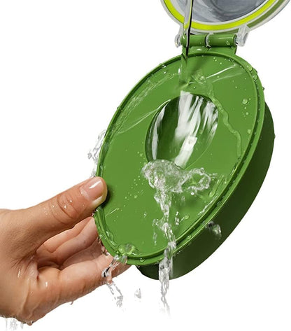 3 in 1 Avocado Slicer Tool and Saver Keeper,Avocado Pit Remover and Cutter as knife peeler scoop with Comfort-Grip Handle (Green-(Slicer+Saver))