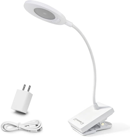 Shabbos Lamp, 2-in-1 Desk & Clip-On LED Shabbat Lamp, Adjustable Cover, 360° Flexible Gooseneck, 3 Color Modes & Adjustable Brightness, USB Plug-in Table Lamp for Bedside, Desk, Living Room, Study