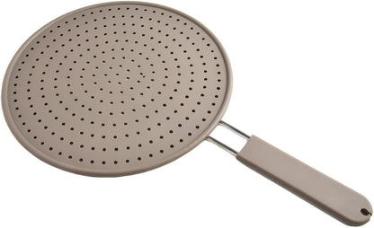 Silicone Splatter Guard for Frying Pan 28cm/11in, Heat Resistant Mesh Screen with Handle Cover, Non-Stick Grease Shield for Cooking Oil for SPLASH Prevention, Dishwasher Safe Kitchen Tool for Stove