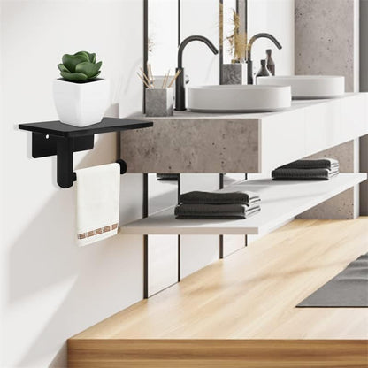 Toilet Paper Holder with Natural Marble Shelf for Bathroom Washroom,Wall Mounted Tissue Holder Suitable for Mega Roll (Brushed Nickel,Small 6.7 * 4.3 in)