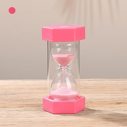 Colorful Sand Timers, Hourglass Sand Timers 5 Min Sandglass Timer with Protective Cover for Toothbrush Timer Games Classroom Home Office Cooking(Blue+5Min)