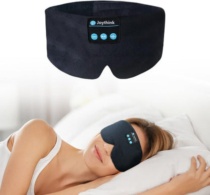 Joythink Sleep Headphones Bluetooth Sleep Mask Silk Headband Earphones Bluetooth Eye Mask for Sleeping On Side Blackout Soft Sleep Earphones Music Kids Children Eye Cover Purple