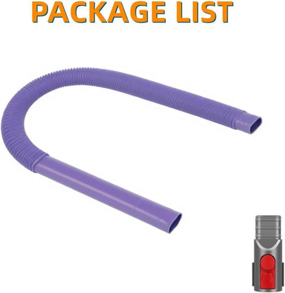 JEDELEOS Dryer Vent Lint Attachments for Dyson V15 V15s Gen5 V12 V11 V10 V8 V7 Vacuum Nozzle Hose Crevice Flexible Lint Removal Tool Dryer Vent Cleaner Kit (Gray)