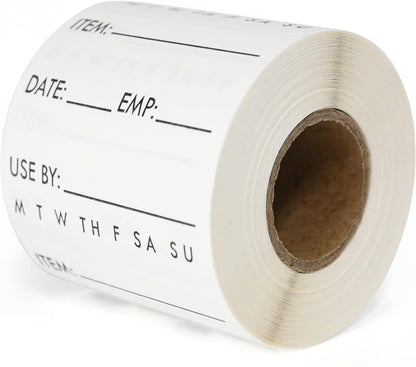 L LIKED 250 Dissolvable Labels 2"x 2" Use By Food Rotation Storage Label