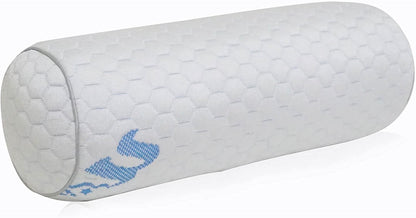 Kingnex Cylinder Bolster Roll Pillow for Back or Side Sleepers 20x8
