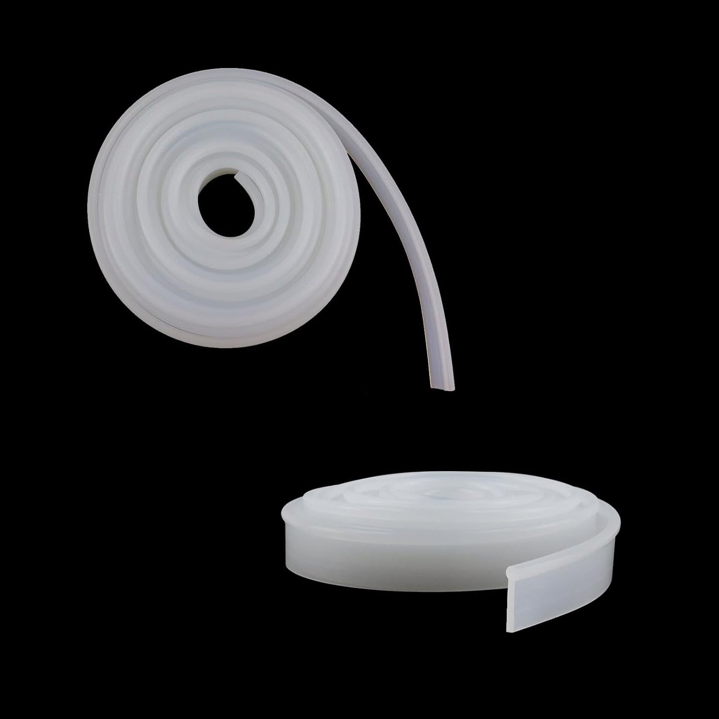 Oedema 118 Inch Shower Door Bottom Seal Strip, Black | Silicone, Waterproof, Shower Sweep Weather Stripping, for House and Glass Doors