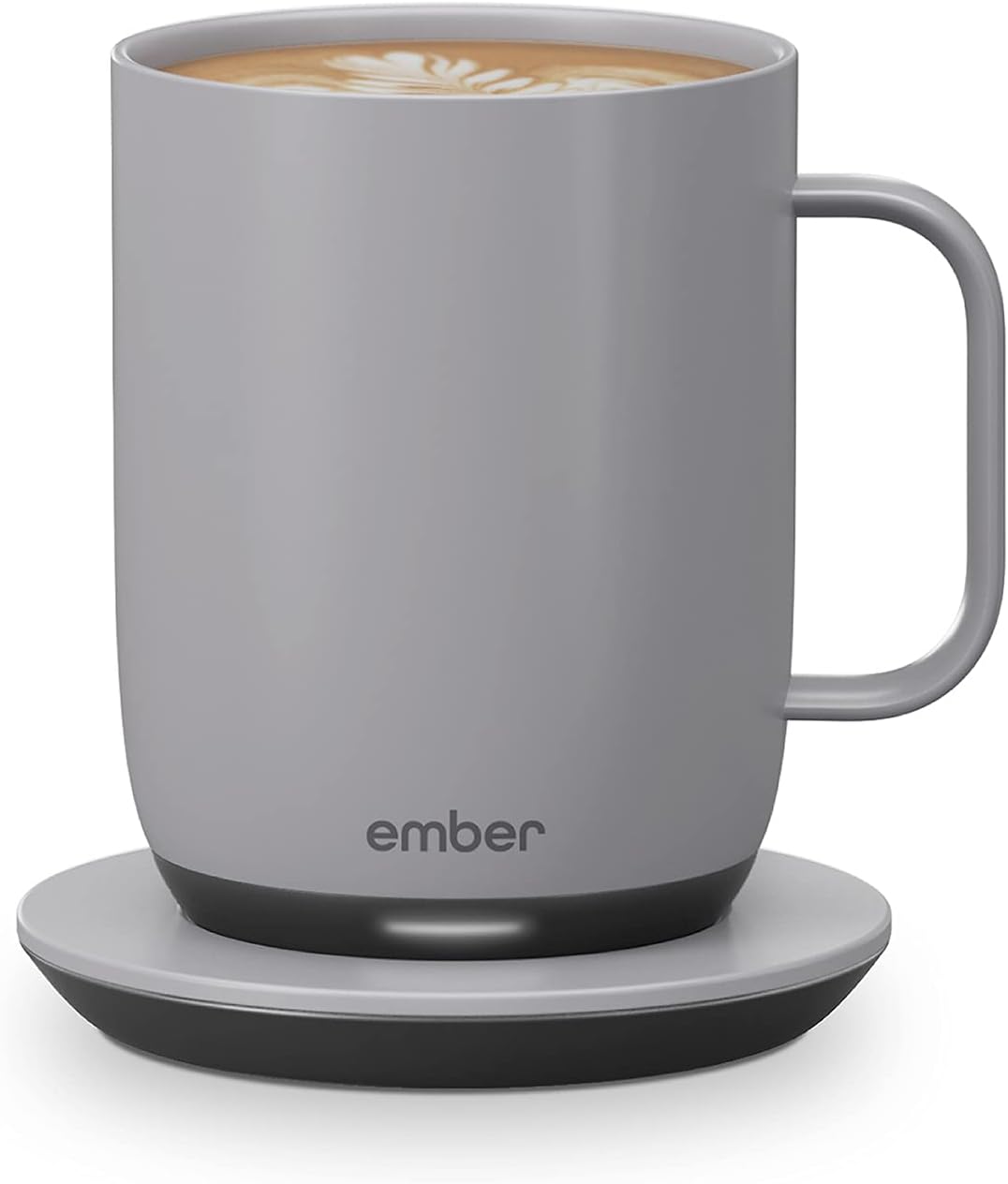 Ember Temperature Control 14oz Smart Mug 2, App-Controlled and Rechargeable Heated Coffee Cup Warmer with Intelligent LED Display, Sage Green.