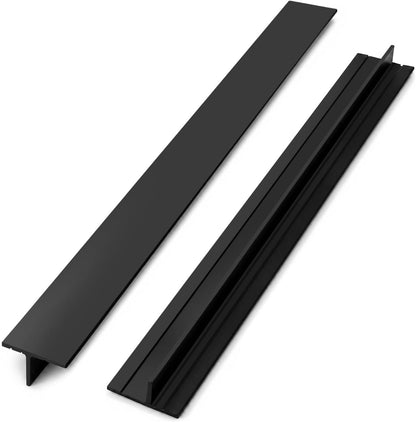 Stove Counter Gap Cover - 25 Inch Silicone Stove Gap Filler 2 Pack White | Kitchen silicone oven gap filler, countertop strips gap guard, easy to clean; white counter gap cover,crack guard for counter