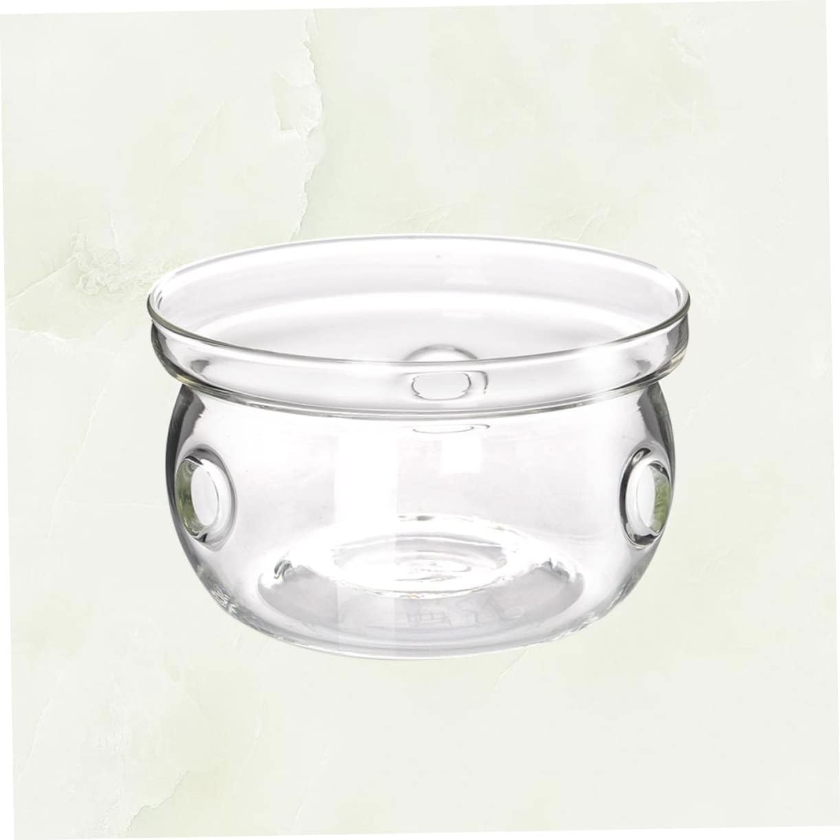 SHOWERORO Glass Tea Pot Heating Base Insulated Design Stylish Glass Warmer for Home and Office Use for Tea Parties and Loose Leaf Brewing