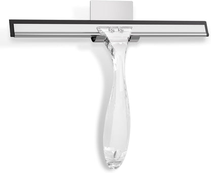 AmazerBath Squeegee for Shower Glass Door, All-Purpose Squeegee with Hook for Shower Doors, Windows, Mirrors, Tiles and Car Glass, 10 Inches