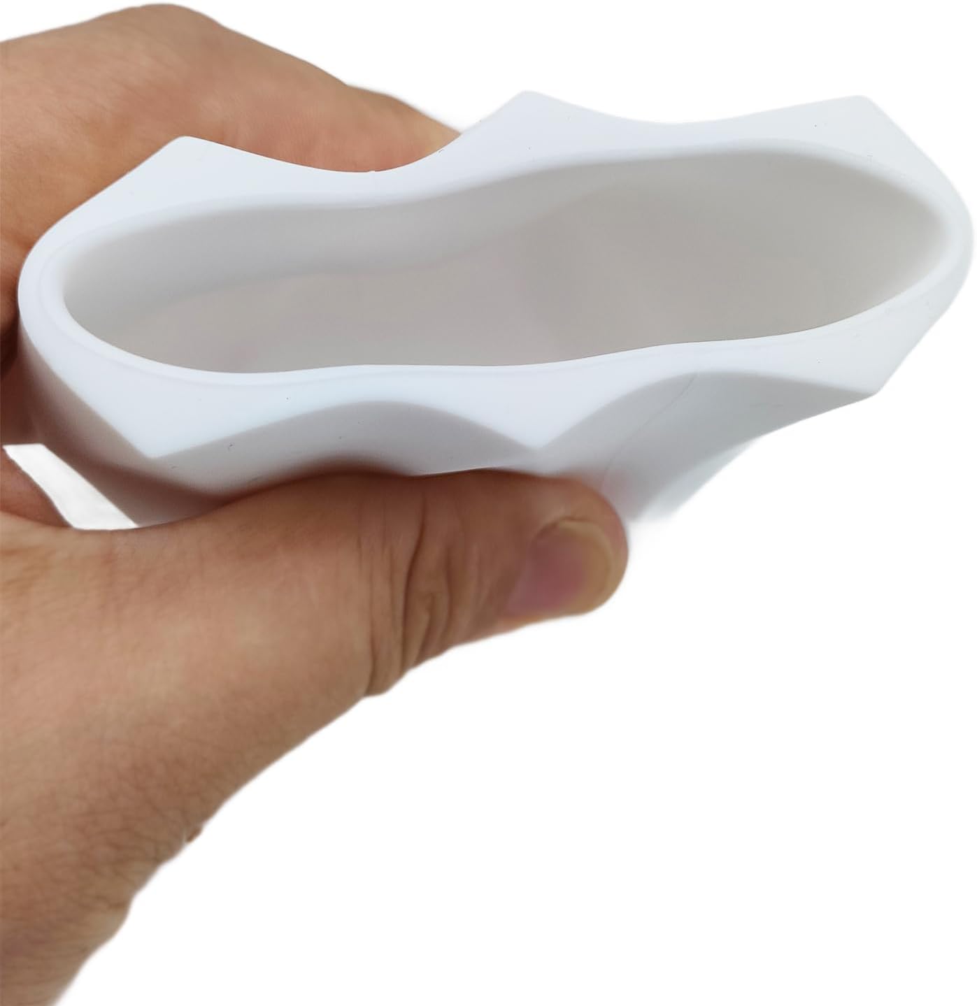 Eyeglass Holder for Nightstand, Silicone Eyeglass Stand for Desk, White | Upright Glasses Stand for Nightstand, Desk, and Bedside. Anti-scratch, Keeps Eyewear Organized and Within Easy Reach