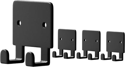 GTK Key Holder for Wall Key Hooks with Tray and 6 Hooks, Wall Mounted Key Holder for Hallway, Key Rack with Shelf for Mail Storage (Black)