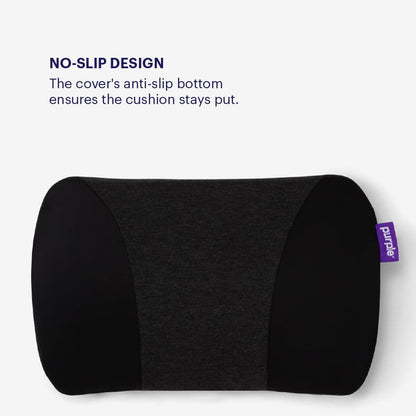 Purple Back Cushion, Lumbar Support Pillow for Office Chair, Car Seat