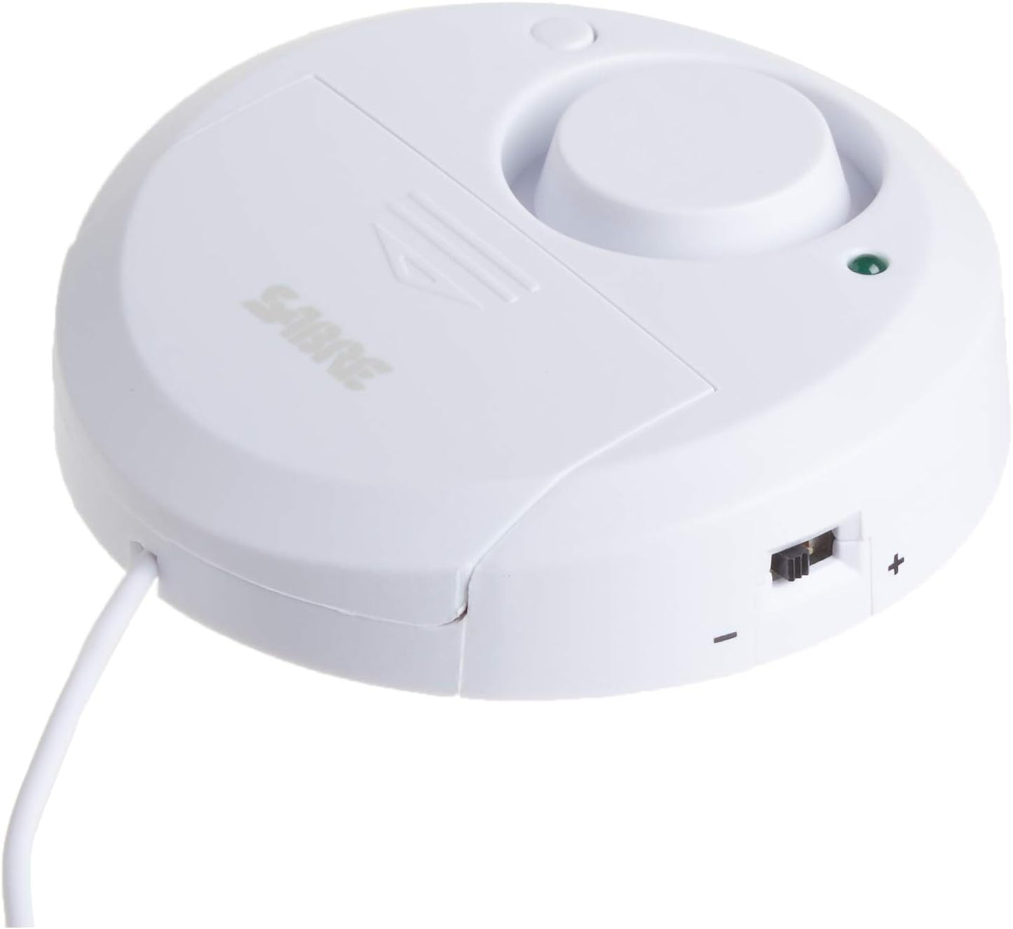 SABRE Water Leakage Alarm, 110 dB Alarm, Audible Up To 1,500-Feet (457-Meters), All Direction Water Sensor, High and Low Volume Settings, Battery Test Button