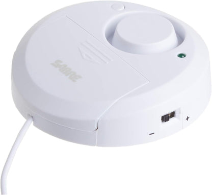 SABRE Water Leakage Alarm, 110 dB Alarm, Audible Up To 1,500-Feet (457-Meters), All Direction Water Sensor, High and Low Volume Settings, Battery Test Button