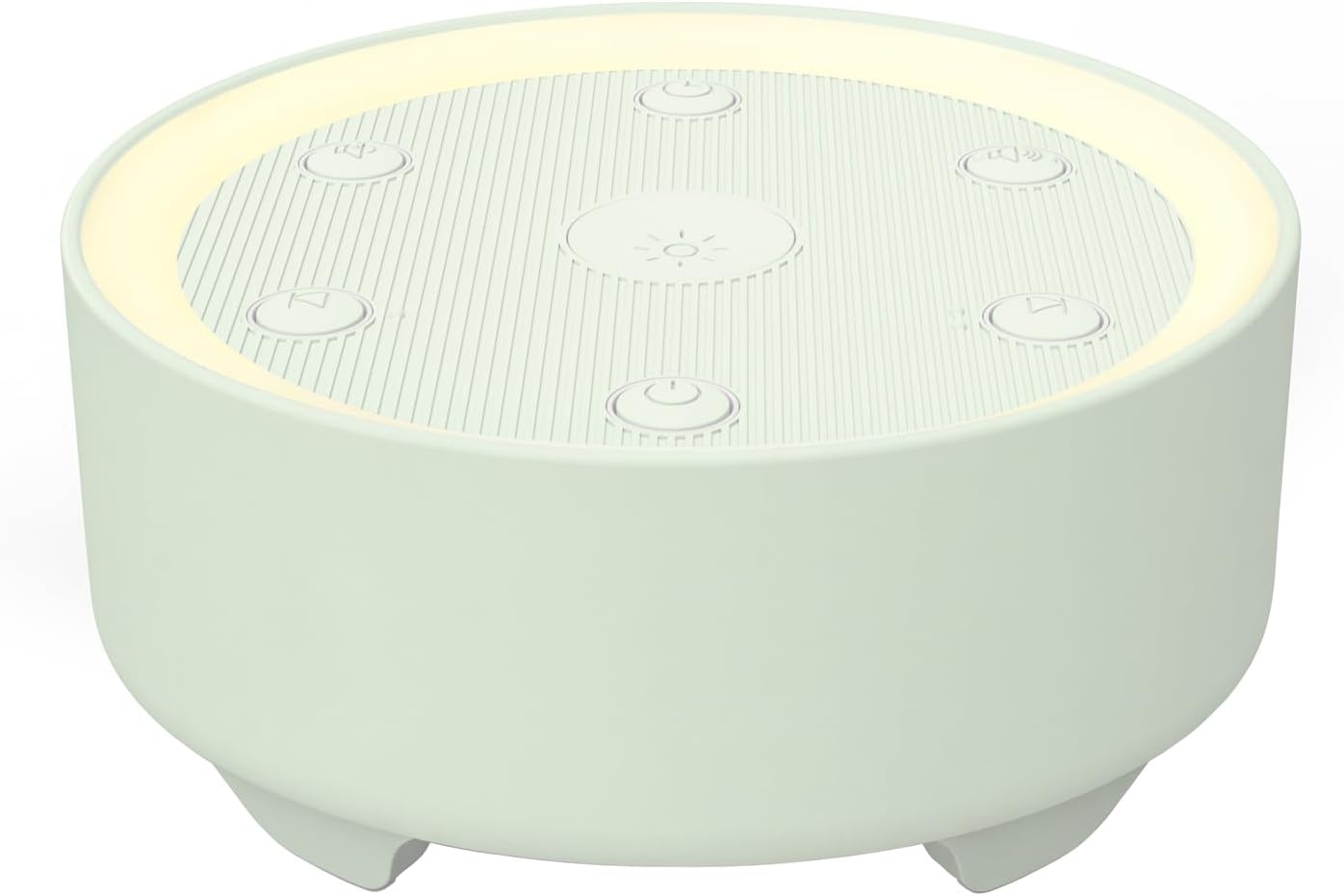 Kipcush White Noise Machine for Sleeping, Baby & Adults, High-Fidelity Non-Looping Sounds, Sleep Sound Machine with Dimmable Night Light, USB Powered, Memory Function, Home, Nursery & Travel