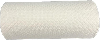 Memory Foam Half Moon Shaped Bolster Pillow for Neck Leg Knee Lumbar Feet Lower Back 16.5x7x4 (Grey)