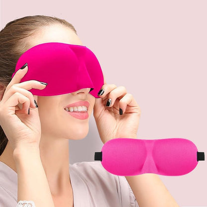 Sleep Mask for Back and Side Sleepers 1 Pack, 3D Light Blocking Eye Mask for Sleeping, Zero Pressure Eye Cover for Women and Men, Lightweight Breathable Night Blindfold Black