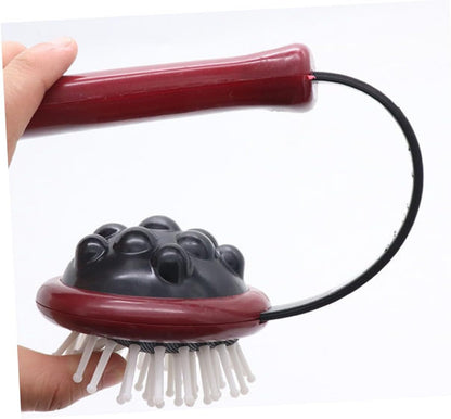 FRCOLOR 2pcs Back Massage Hammer Massage Stick Long Handle for Hips Legs Head Neck Waist Plastic Material