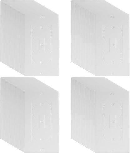 Outlet Insulators Draft Sealers, 100Pcs Electrical Outlet Insulation Pads, EVA Foam Gasket for Wall, Switch Socket Cover Easy Install