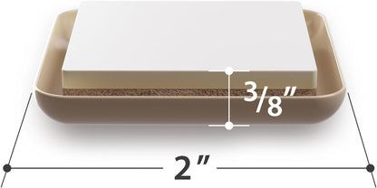 X-Protector Furniture Sliders for Carpet & Furniture Lifter Tool Set | 4 PCS 3 1/2" Sliders for Furniture with Foldable Furniture Jack. Move Your Furniture Easily with Furniture Movers for Carpets
