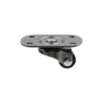 Semetall 4PCS Swivel Caster Wheels Square Cup Furniture Castors (Bronze) | 150kg Load Capacity, with Screws for Piano Feet, Sofa, Table, 1.02 Inch (26mm) Wheels