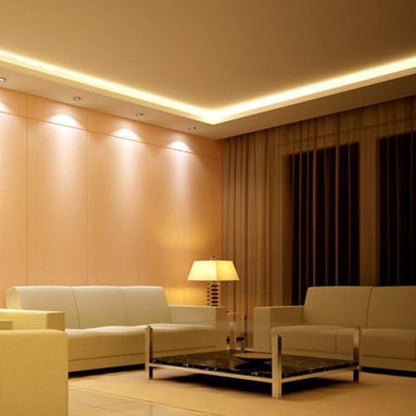 16.4ft (5m) Motion Activated LED Strip Lights, Warm White 12v Plug-in LED Rope Lights Waterproof for Under Cabinet,Kitchen,Stair