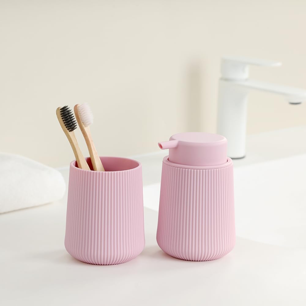 YAUKPH Black Striped Toothbrush Holder | for Electric Toothbrushes Bathroom Organizer Cup for Toothpaste Kids & Adults