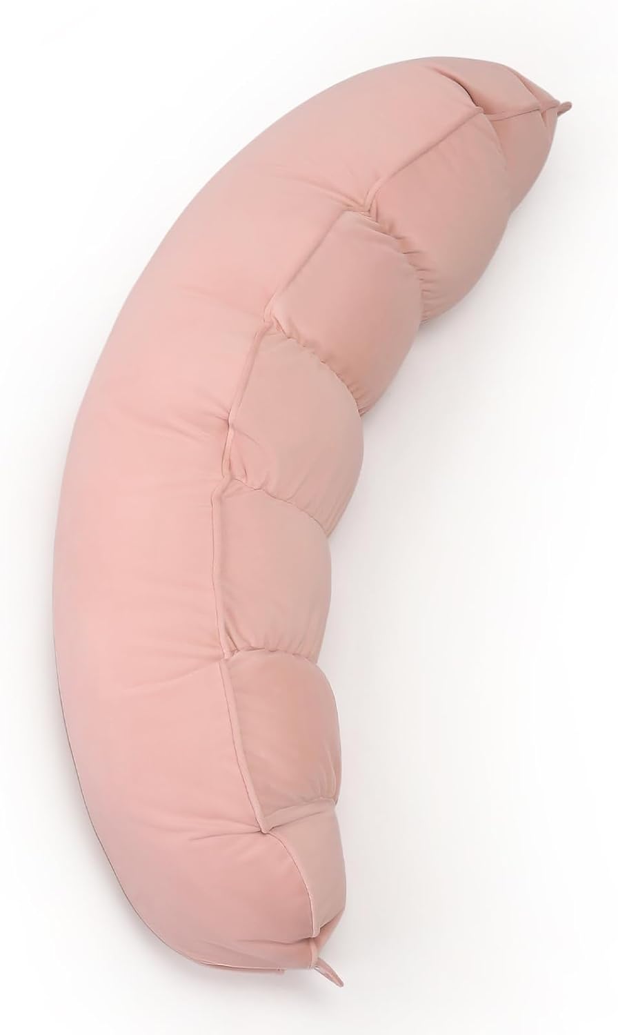 Peallow(Pat. Pend) – Long Round Body Pillow for Adults, Bolster Pillow for Sleeping, Soft and Supportive Pillow for Sleeping & Lumbar Support (Green-White, 29.5")