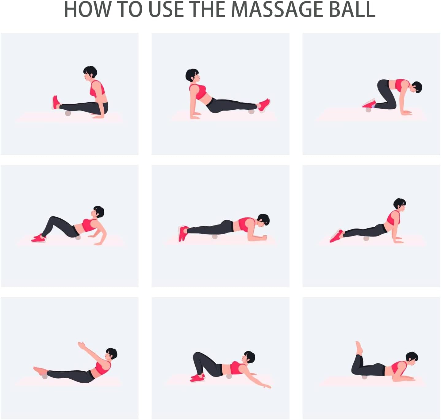Hard Peanut Massage Ball, Double Lacrosse Massage Ball. Deep Tissue Massage Roller Mobility Ball for Physical Therapy Myofascial Release Muscle Relaxer Acupoint Massage (Blue) | Mobility Massager Tool for Deep Tissue Physical Therapy Myofascial Release